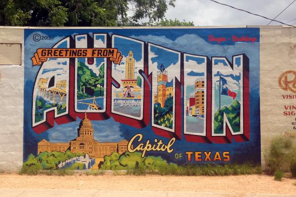 Austin Mural at Roadhouse Relics
