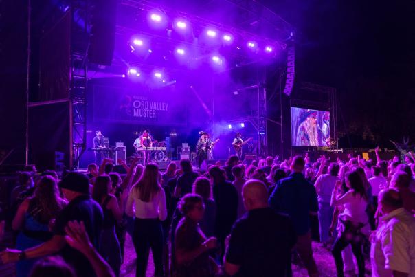 View of the stage from the audience at the Kimberley Moon Experience