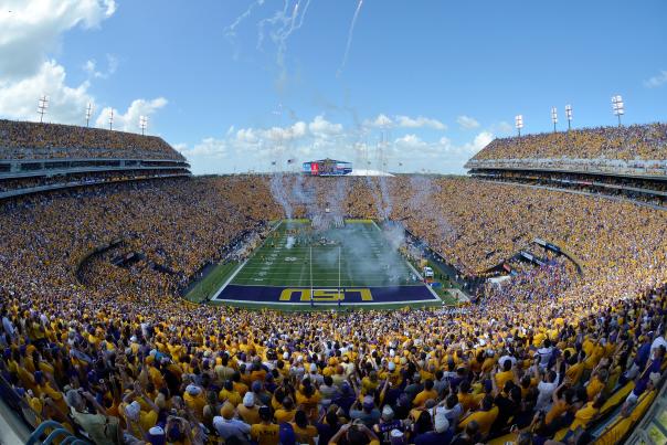 LSU Stadium fireworks