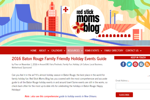 BR Moms Blog Holiday Events