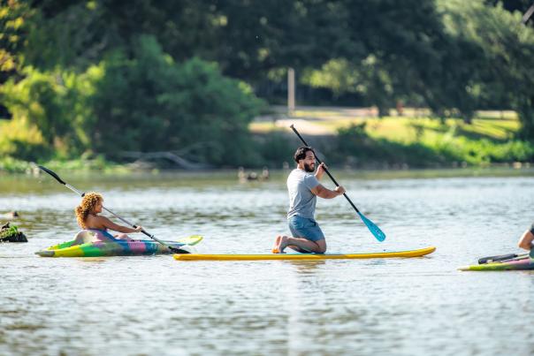 Kayaking and paddleboarding