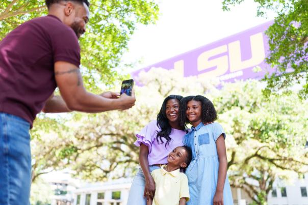 Family at Tiger Stadium