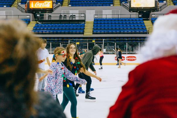 Ice skating
