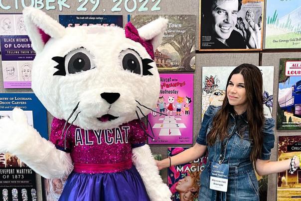Aly Cat Series mascot and author