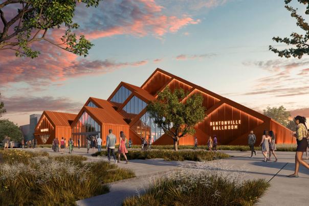 Bentonville Ballroom Exterior | Rendering