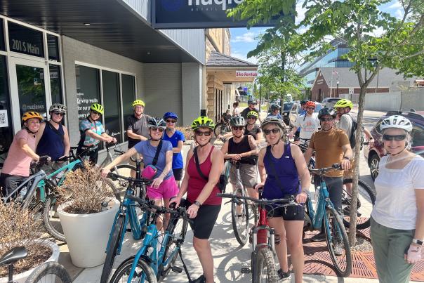 Bike Ride Downtown Bentonville