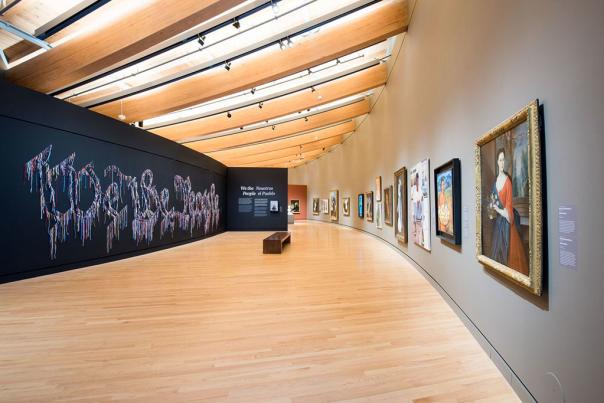 Exhibition room at Crystal Bridges Museum of American Art in Bentonville Arkansas