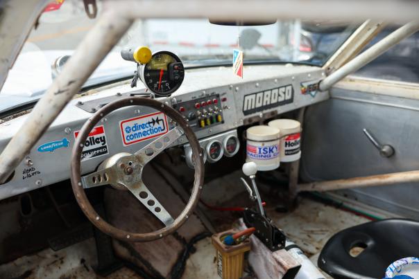 Vintage car dashboard