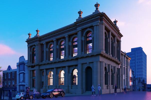 Walsall’s Grade 2 listed Guildhall, that sits at the top of Walsall High Street, has been brought back to life in recent, vibrant digital images.