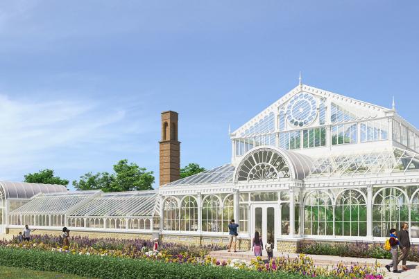 An artist's rendition of the proposed Birmingham Botanical Gardens