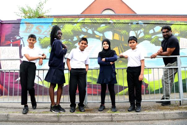 Two new graffiti murals from Mohammed Ali put Shakespeare in the heart of Sparkbrook and Balsall Heath ‘To tell My Story’ (Hamlet)