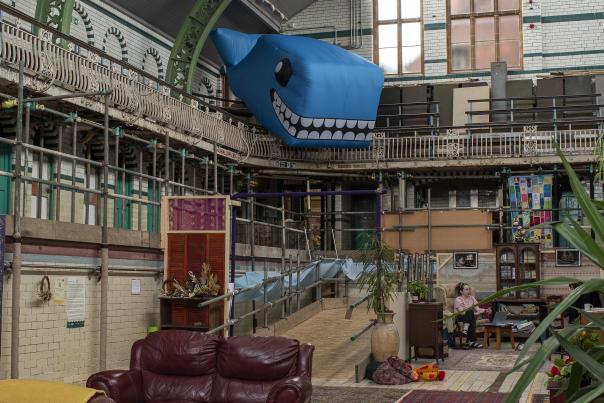 Walter the Whale takes up residence in Balsall Heath's Living Room