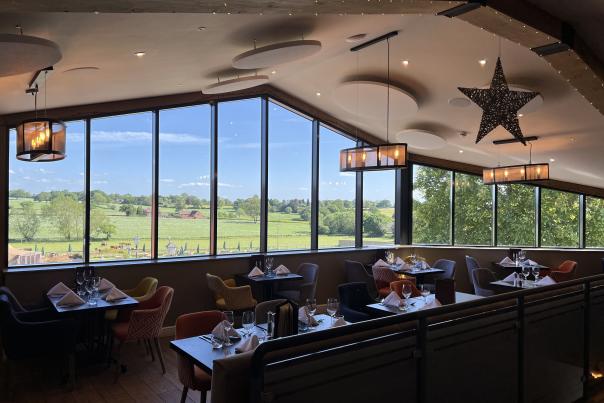 Resturant view at The Barn At Berryfields