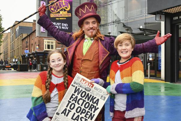 Willy Wonka arrives in Birmingham