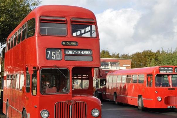 Transport Museum Large Red Buses