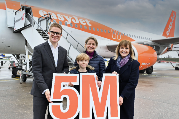 Brums on Seats! Easyjet Celebrates Flying Five Million Passengers to and from Birmingham Airport