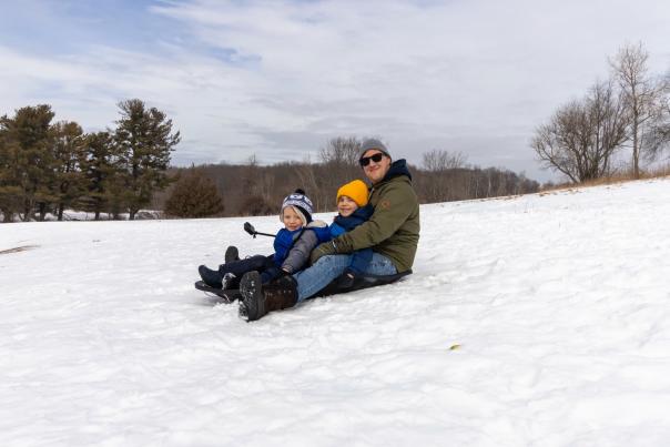 Sledding in the RI Blackstone Valley