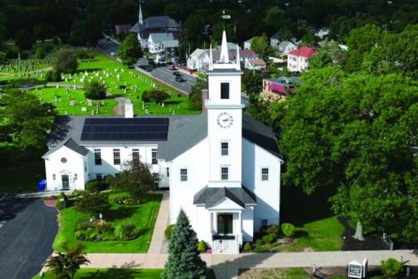 Newman-Congregational-Church-aerial_sm-600x572