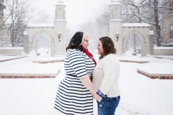 Lesbian couple at Sample Gates