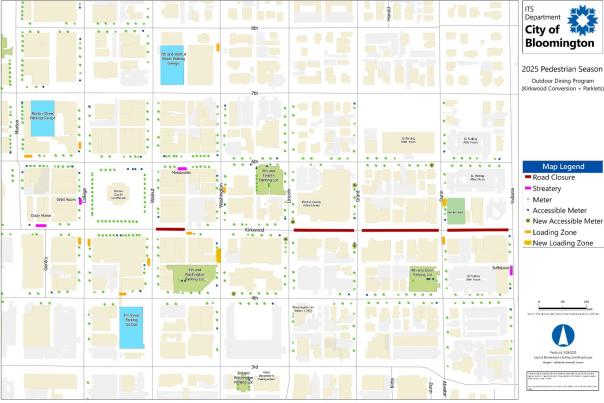 Taste of Bloomington Downtown Parking Map