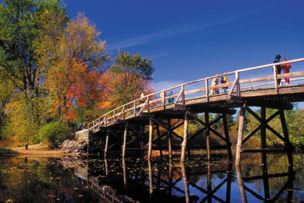 Concord Bridge in Autumn