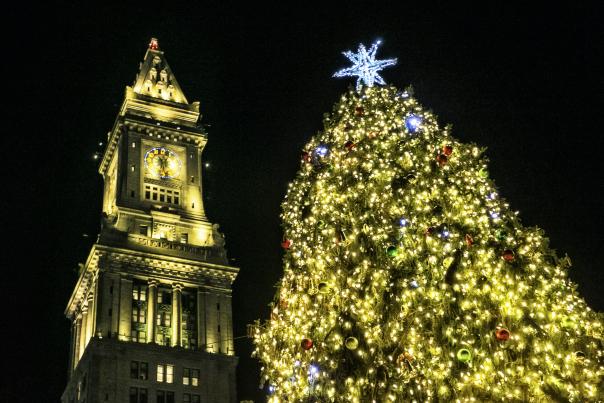 Boston's Holiday Lights Trail - Blink at Faneuil Hall Marketplace