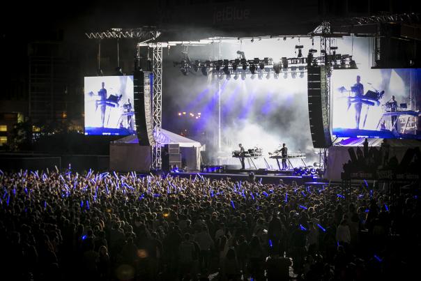 Boston Calling stage and crowd