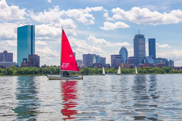Sailboat on the Charles River