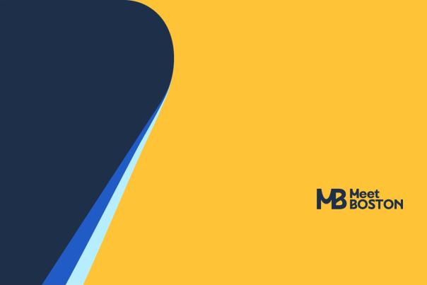 Meet Boston Logo in Reflex blue