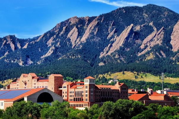 Boulder and Colorado University in Summer