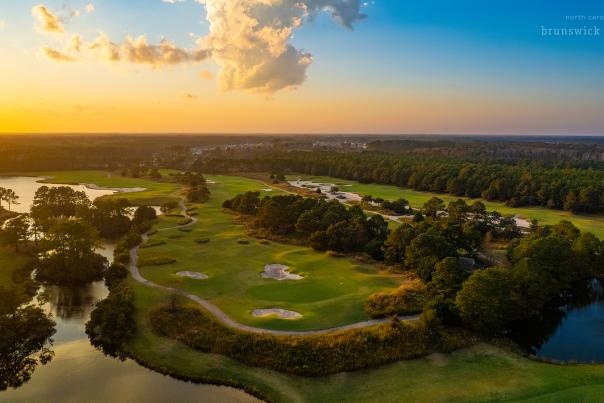 an aerial view of the Thistle Golf Club