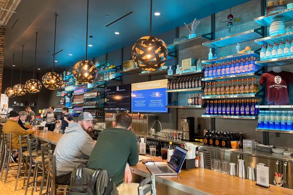 New Holland opened up in downtown Battle Creek on March 31, 2023. Besides brewing small batches of beer, the brewpub serves a menu of comfort food items. The store in front carries take-home brews and spirits.