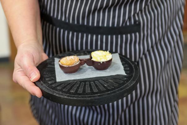Ciao Bella Chocolat, owned by Karen Pacella, is a European style cafe that specializes in chocolate.