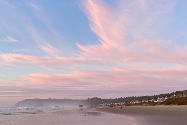 Colorful Sunset in Cannon Beach
