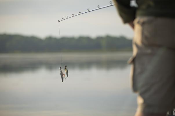 Fishing in Cayuga County - lure and fishing pole