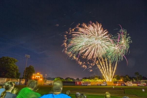 Fireworks at Auburn Doubledays