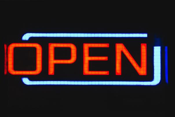 Open for business