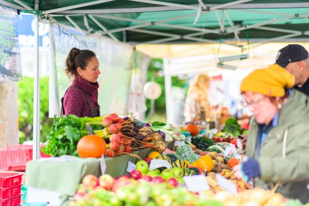 Market in Downtown Worcester