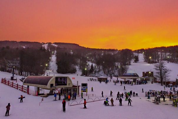 Wachusett Mountain at Sunset