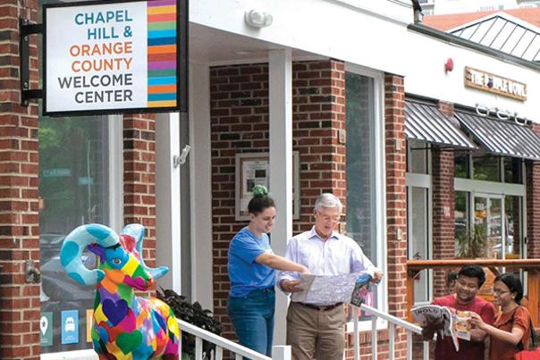 Cropped Photo of Welcome Center