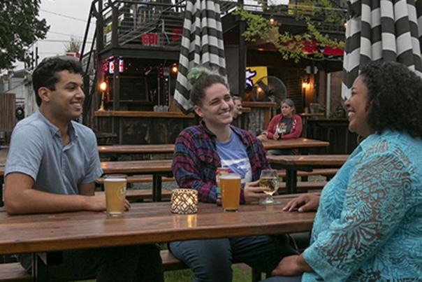 Franklin Motors Beer Garden Image at 750 by 300