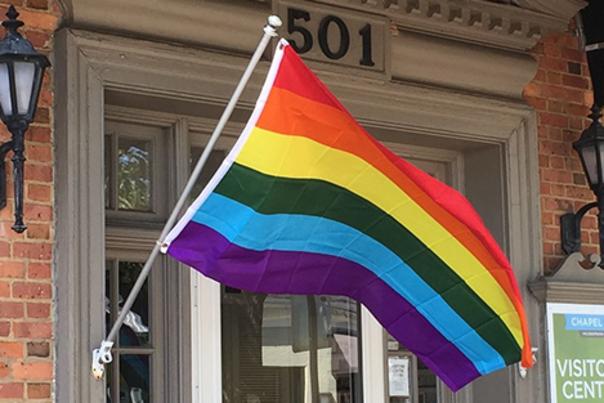 Rainbow Flag at Visitors Center