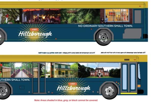 Transit Wrap:  New Hillsborough Welcome Message