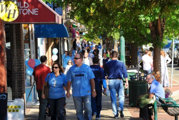 Strolling on East Franklin Street