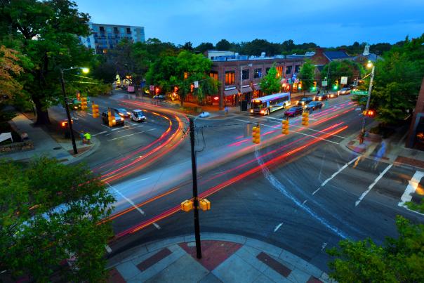 East Franklin and Columbia Street