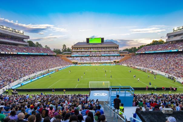 International soccer in Kenan Stadium