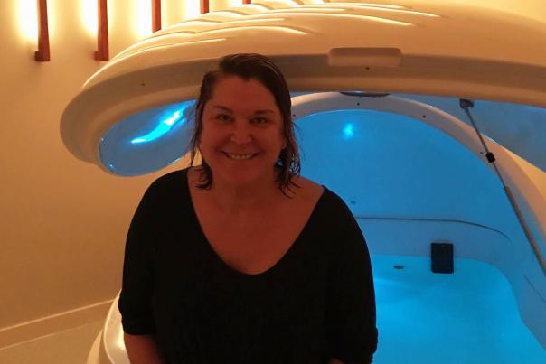 Laurie Paolicelli Tries Arete Flotation Tank