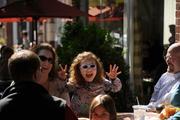 Outdoor dining on Churton Street