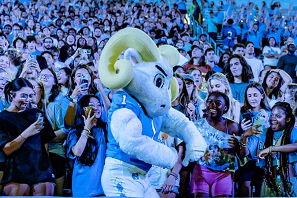 Pep Rally during Week of Welcome in Kenan Stadium by Johnny Andrews