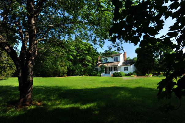 Expansive Lawn at Historic Moorefields in Hillsborough, NC